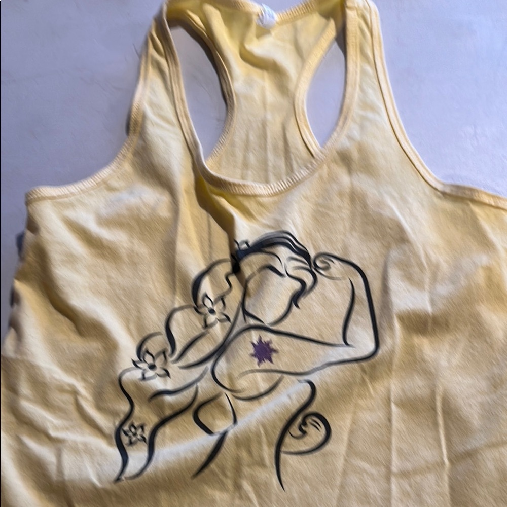 Yellow Graphic Tank Top